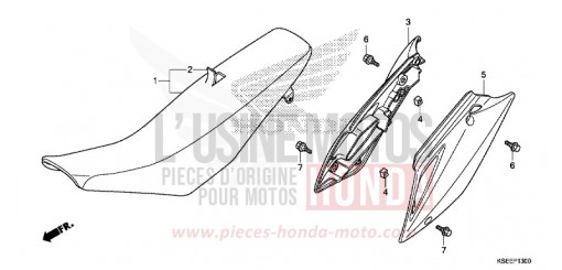 SIEGE/COUVERCLE LATERAL CRF150RBE de 2014